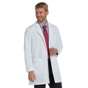 Landau Men's 3-Pocket Mid-Length Lab Coat