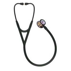 3M™ Littmann® Cardiology IV™ Black Diagnostic Stethoscope w/Smoke & High-Polish Rainbow Finish