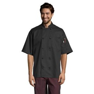 Uncommon Threads Unisex Black Monterey Coat Chef