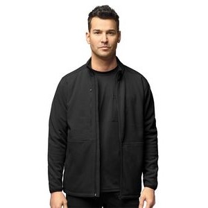 WonderWink Slate Men's Micro Fleece Zip Jacket