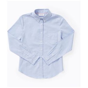 Classroom Uniforms Juniors Long Sleeve Oxford Shirt