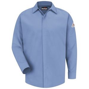 Bulwark Concealed-Gripper Pocketless Work Shirt