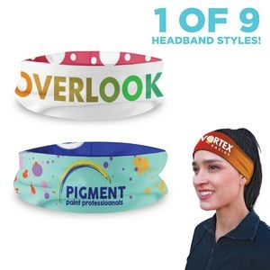 Headband Standard - Double Sided - Deluxe - 1 of 9 Headband Options - Customize with ANY design!