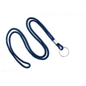 1/8" Blank Lanyard w/Split Ring (Navy Blue)