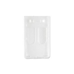Vertical Top Load Frosted Molded Polycarbonate 2-Card Dispenser