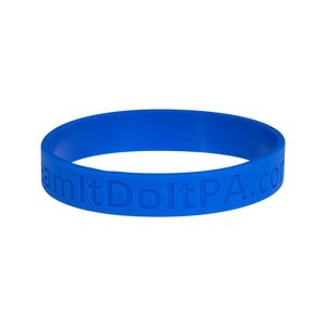 1/2" Silicone Wristband - Debossed