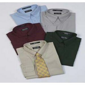 Men's Cotton Poplin Short Sleeve Dress Shirt