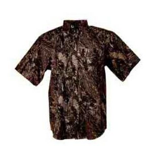Men's Camouflage Short Sleeve Twill Shirt