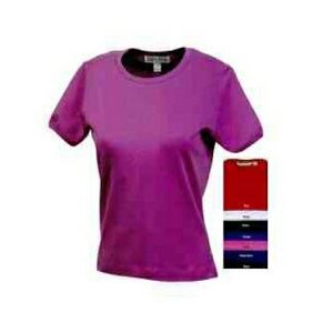 Ladies' Cotton/Lycra Short Sleeve Stretch Shirt
