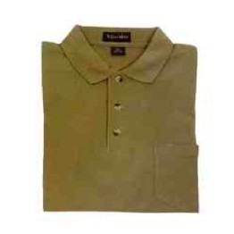 Men's Pocket Pique Golf Polo Shirt w/ Short Sleeve