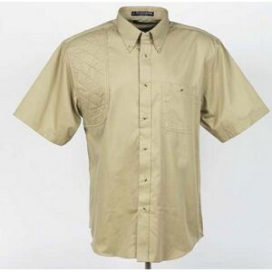 Men's Khaki Hunting/Shooter's Short Sleeve Twill Shirt