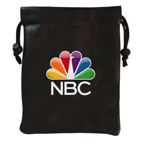 New Digitally Printed Vegan Leather Drawstring Pouch w/ Free Shipping