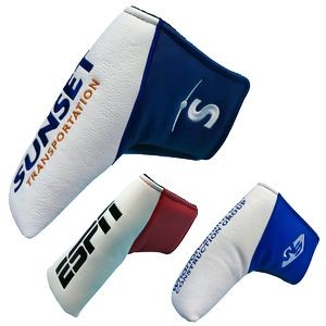 Two-Tone Velcro Closure Blade Putter Cover w/ Free Shipping