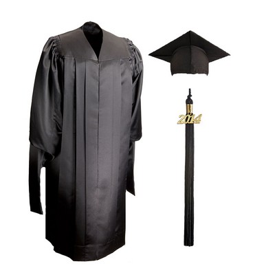 Deluxe Masters Graduation Cap & Gown - Full-Fit