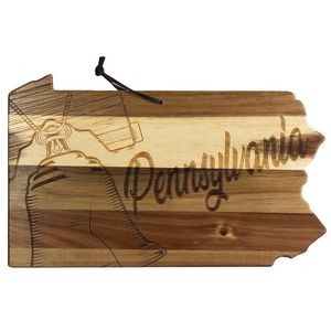 Rock & Branch® Origins Series Pennsylvania State Shaped Wood Serving & Cutting Board