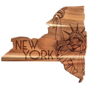 Rock & Branch® Origins Series New York State Shaped Wood Serving & Cutting Board
