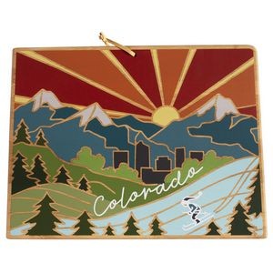 Colorado State Shaped Cutting & Serving Board w/Artwork by Summer Stokes