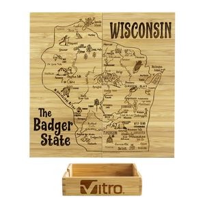 Wisconsin Puzzle Coaster Set