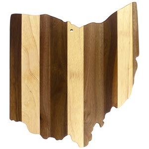 Rock & Branch® Shiplap Series Ohio State Shaped Wood Serving & Cutting Board