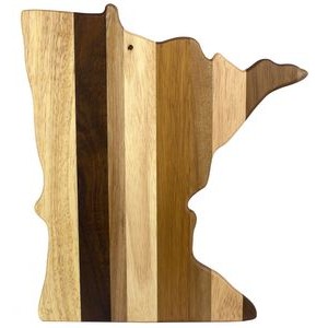 Rock & Branch® Shiplap Series Minnesota State Shaped Wood Serving & Cutting Board