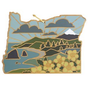 Oregon State Shaped Cutting & Serving Board w/Artwork by Summer Stokes