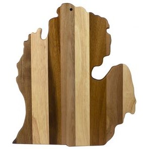 Rock & Branch® Shiplap Series Michigan State Shaped Wood Serving & Cutting Board
