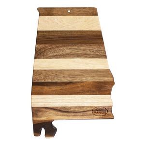 Rock & Branch® Shiplap Series Alabama State Shaped Wood Serving & Cutting Board