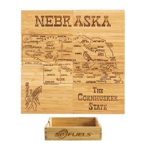 Nebraska Puzzle Coaster Set