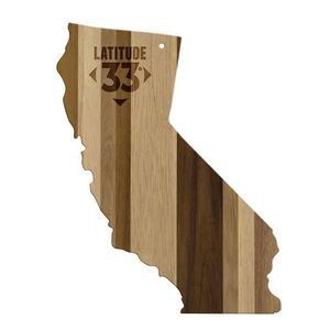 Rock & Branch® Shiplap Series California State Shaped Wood Serving & Cutting Board