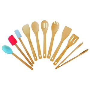 TB Home 10-Piece Bamboo Cooking Utensil Set