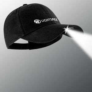 POWERCAP® Rechargeable PC 3.0 Headlamp In A Hat™ LED Structured Cap- Black