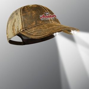 POWERCAP 25/75 4 LED REALTREE XTRA Edge Camo w/ Weathered Brown Front & Trim Cap - Unstructured