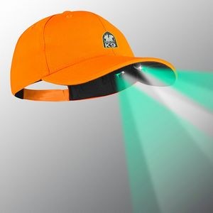 POWERCAP® Dual LED Blaze Orange w/Black Trim Night Vision Cap- Structured