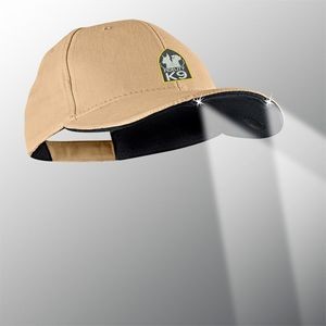 CAPLight 2 LED Tan with Black Trim Structured Cap