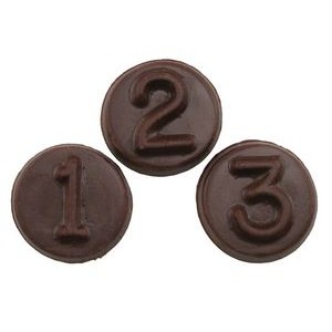 Number Rounds 4 Stock Chocolate Shape