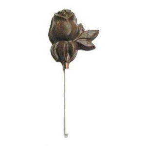 1.44 Oz. Large Chocolate Long Stem Rose On A Stick