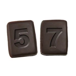 Number Rectangle 2 Stock Chocolate Shape