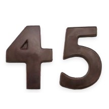 Large Number 6 Stock Chocolate Shape
