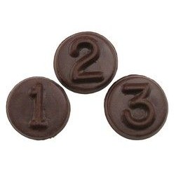 Medium Number 3 Stock Chocolate Shape