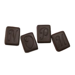 Initial Rectangle Letter A Stock Chocolate Shape
