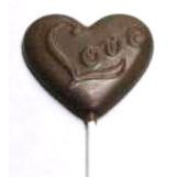 1.12 Oz. Chocolate Heart "Love"