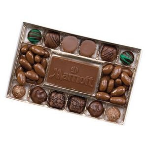 Large Chocolate Centerpiece Box w/Nuts & Chocolate
