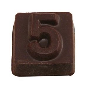 Number Block 1 Stock Chocolate Shape