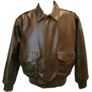 Men's Vintage Aviator Leather Bomber Jacket