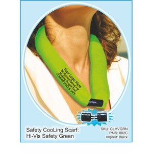 Hi-Vis Safety Green CooLooP Active Water Scarf