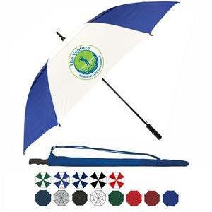 Wind-Vented Auto Golf Umbrella (60" Arc) -Alt Pattern