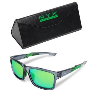 Kele by NYX Eyewear Ion Crystal Green Golf & Sport Sunglasses w/Pro Shop Brand Custom Case