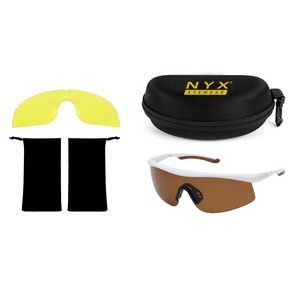 NYX Eyewear Tour Shield Fishing & Shooting Package Injected Polarized Sunglasses w/Custom Case