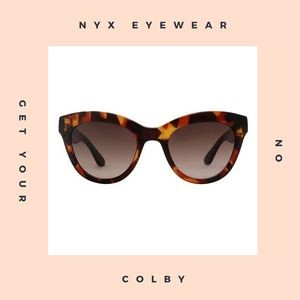Colby style, brand name sunglasses with Custom Case