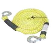 Tow Rope w/ Locking Steel Hooks